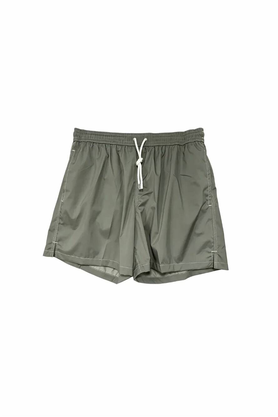 NEW FEDELI men's madeira airstop swim shorts trunks in silver grey